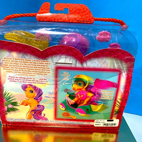 MY LITTLE PONY G3 NWT VTG 2004 BUTTERFLY ISLAND SCOOTIN ALONG WITH SCOOTALOO - Picture 9 of 16